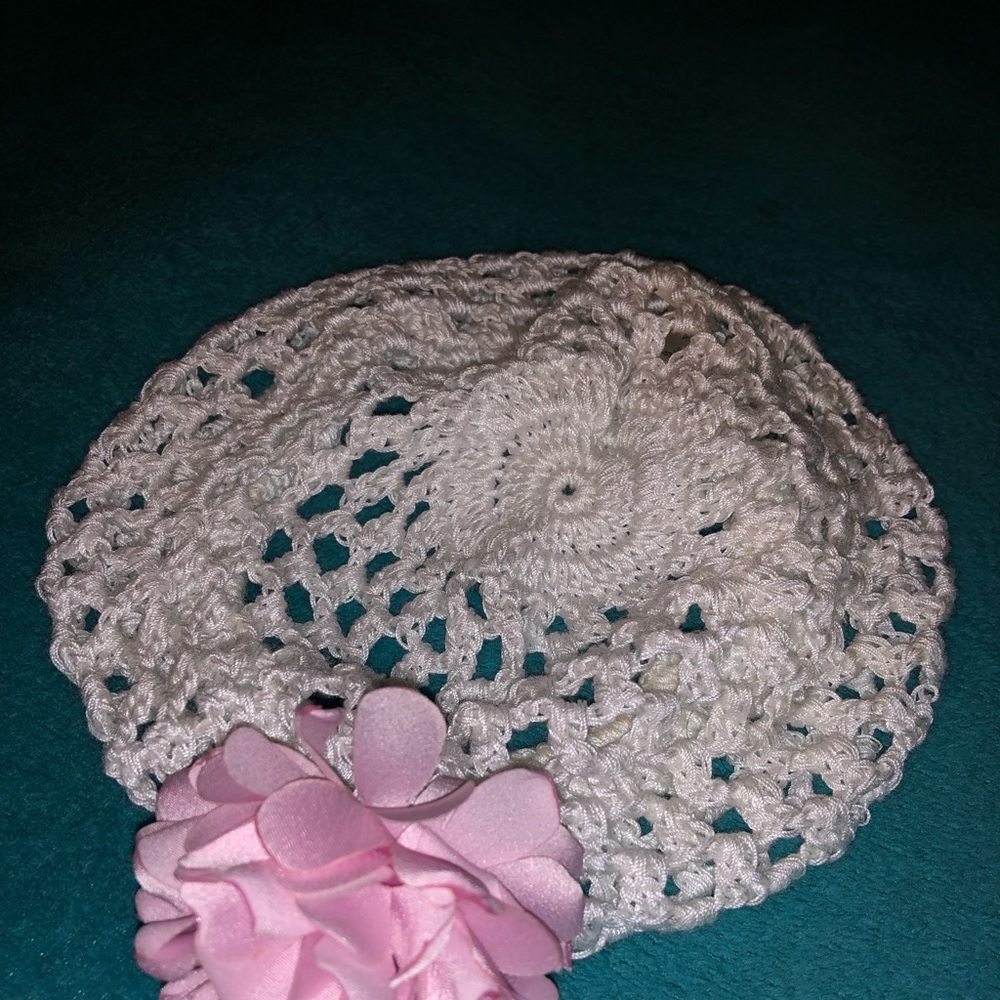 Baby girl knitted hat